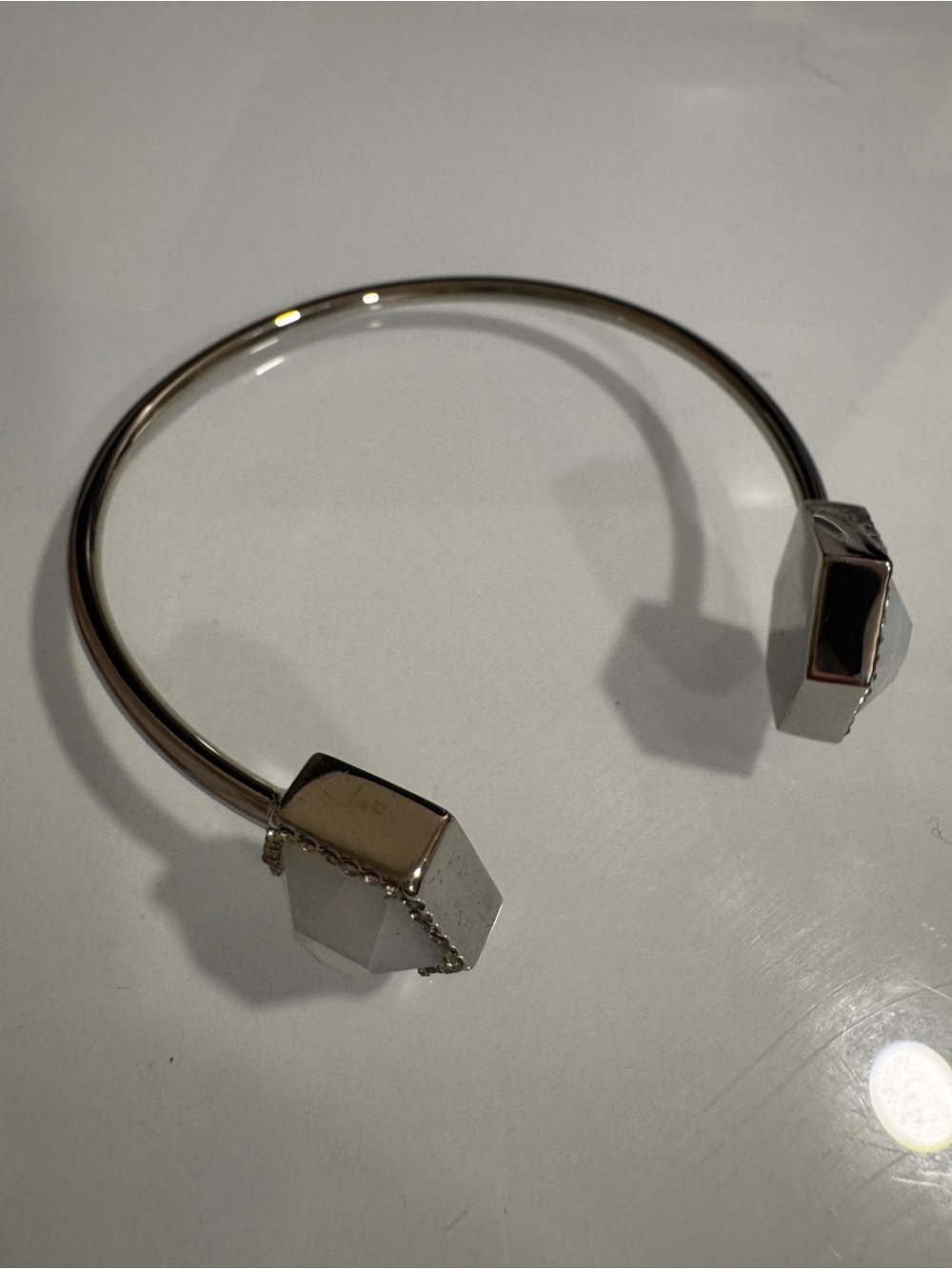 Geometric Open Cuff Bracelet